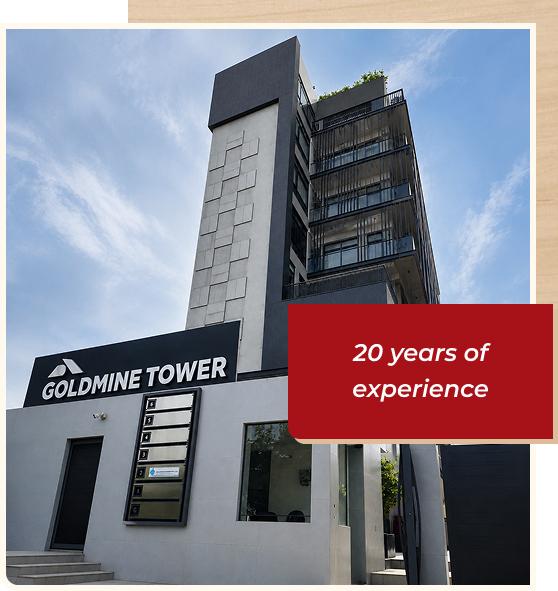 Goldmine Tower and 20 years experience